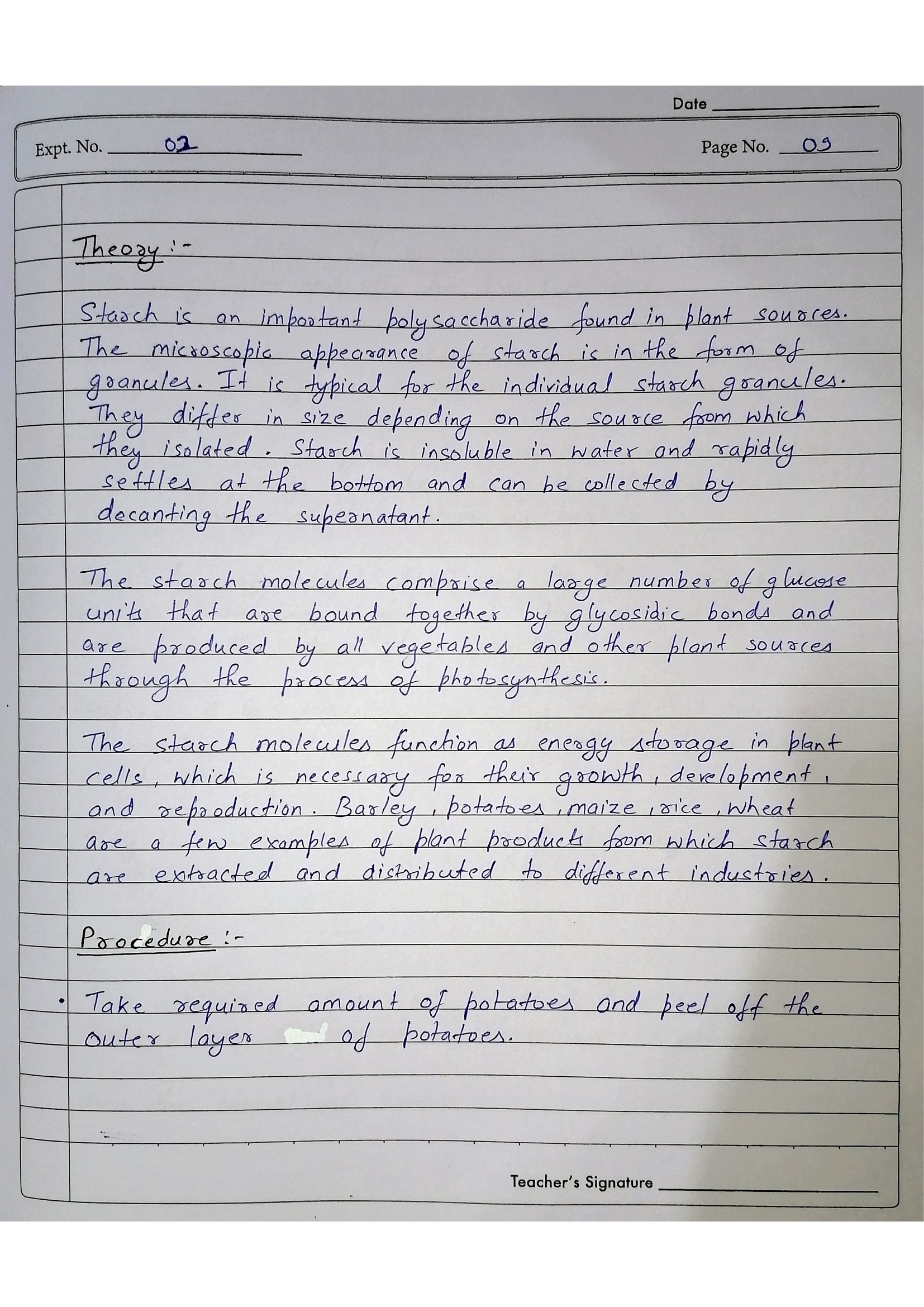 Pharmacognosy Practical